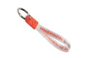 Loop Fob Keyring 2 Colour Print. Standard size.